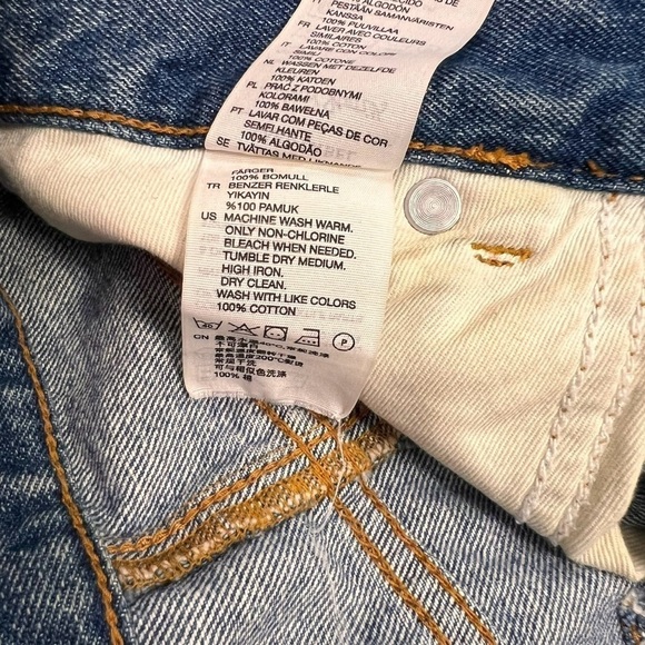 & Other Stories Los Angeles Atelier Light Acid Wash Denim Jeans Size 25 - Picture 7 of 12